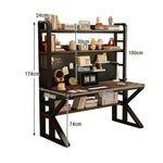 LIVARA Office Panels, 2-in-1 - Storage and Thick Pegboard 100/120/140cm, Design, Black Desk Steel Space-Saving Frame, Walunt