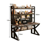 LIVARA Office Panels, 2-in-1 - Storage and Thick Pegboard 100/120/140cm, Design, Black Desk Steel Space-Saving Frame, Walunt