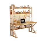 LIVARA Office and White Pegboard Design, 2-in-1 Panels, Space-Saving Storage Thick Steel Desk - 100/120/140cm, Frame, Wood