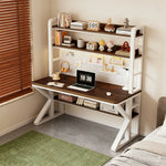 LIVARA Office Pegboard 100/120/140cm, Thick Space-Saving 2-in-1 Steel Storage Frame, - Panels, Desk Design, and White Walunt