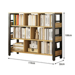 LIVARA 4-Tier Steel Thickened Storage Space-Saving Reinforced Bookshelf - Frame Rack, Eco Panels, 80/110/140cm Black
