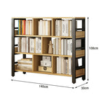 LIVARA 4-Tier Steel Thickened Storage Space-Saving Reinforced Bookshelf - Frame Rack, Eco Panels, 80/110/140cm Black