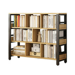 LIVARA 4-Tier Steel Thickened Storage Space-Saving Reinforced Bookshelf - Frame Rack, Eco Panels, 80/110/140cm Black