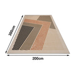 LIVARA 160/200cm Floor Rugs Belgian Velvet, Non-Fraying, Soft and Dense, Easy to Clean, Anti-Slip Backing