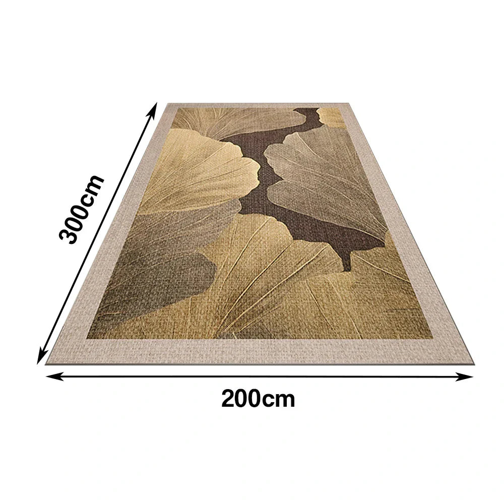 LIVARA 160/200cm Floor Rugs Belgian Velvet Dense Weave Non-Fraying, Stain-Resistant Anti-Slip Backing