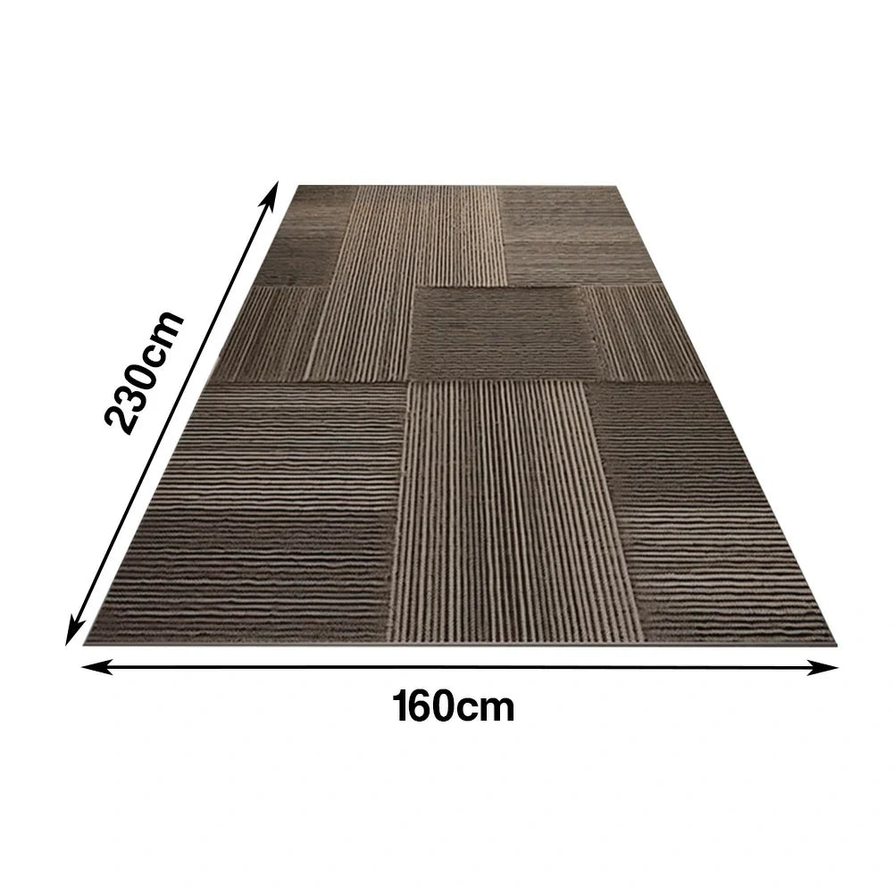 LIVARA 160/200cm Floor Rugs High-Density Weave Non-Fraying, Durable Easy to Clean Anti-Slip Backing