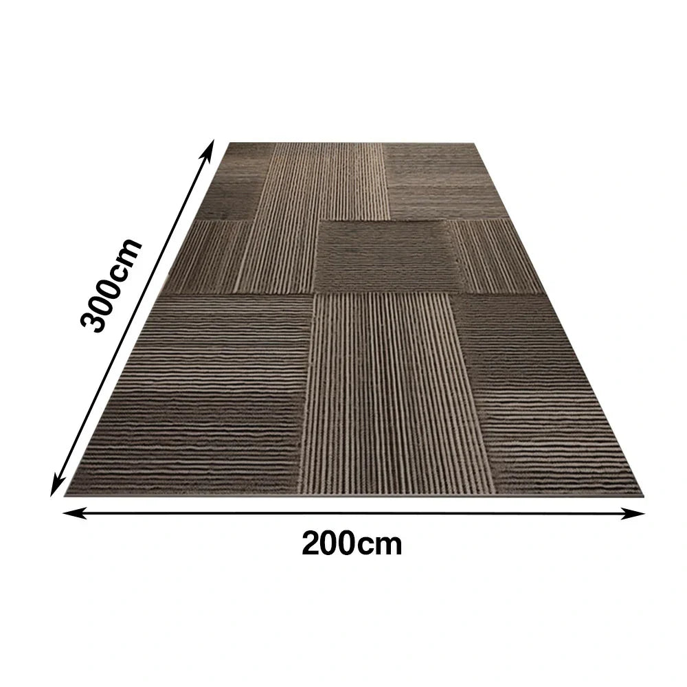 LIVARA 160/200cm Floor Rugs High-Density Weave Non-Fraying, Durable Easy to Clean Anti-Slip Backing