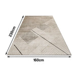LIVARA 160/200cm Floor Rugs Belgian Velvet Soft Texture High-Density Wear-Resistant Anti-Slip Backing