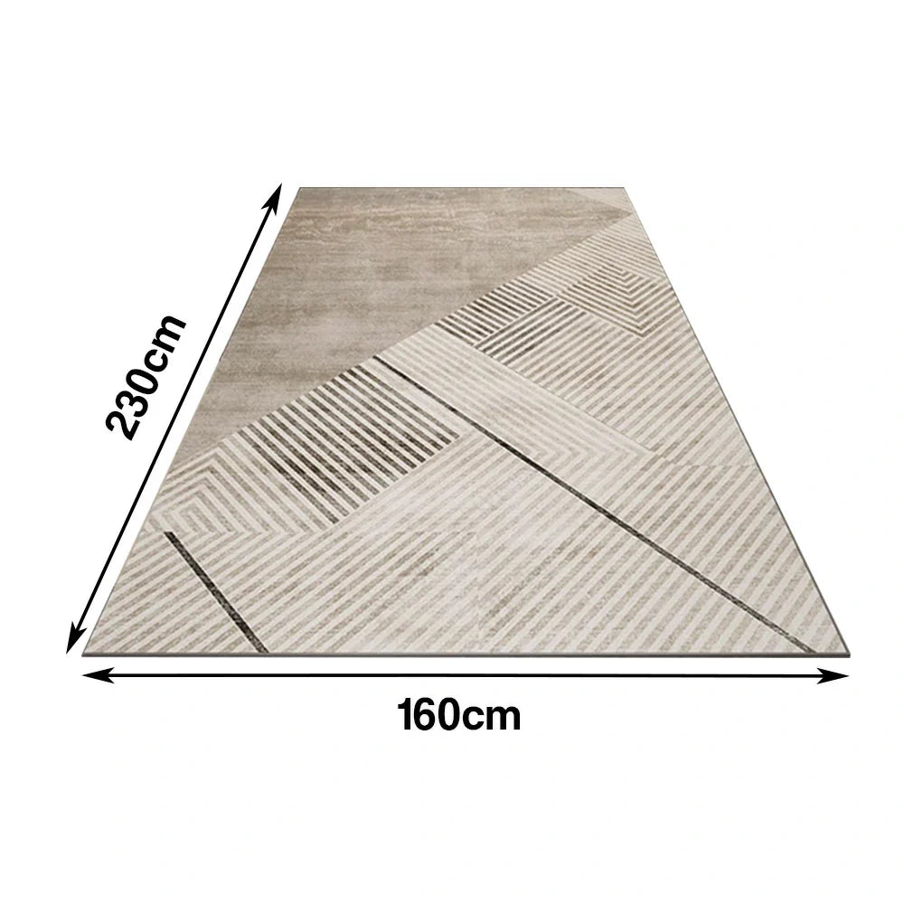 LIVARA 160/200cm Floor Rugs Belgian Velvet Soft Texture High-Density Wear-Resistant Anti-Slip Backing
