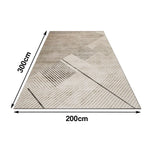 LIVARA 160/200cm Floor Rugs Belgian Velvet Soft Texture High-Density Wear-Resistant Anti-Slip Backing