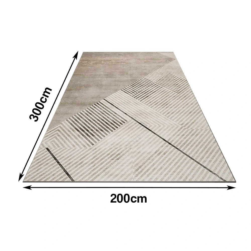 LIVARA 160/200cm Floor Rugs Belgian Velvet Soft Texture High-Density Wear-Resistant Anti-Slip Backing