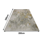 LIVARA 160/200cm Floor Rugs Dense Weave Non-Fraying Wear-Resistant Easy to Clean Anti-Slip Backing
