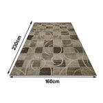 LIVARA 160/200cm Floor Rugs Belgian Velvet High-Density Weave Non-Fraying Anti-Slip Backing