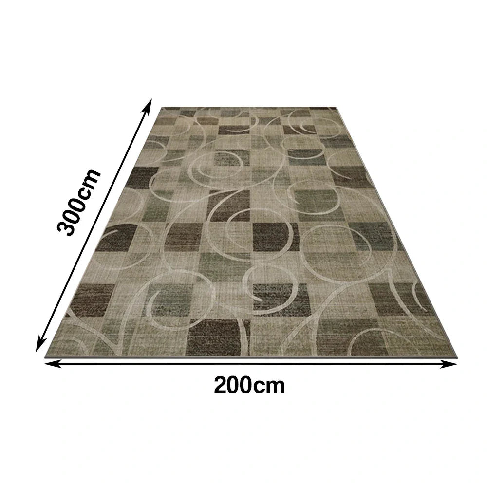 LIVARA 160/200cm Floor Rugs Belgian Velvet High-Density Weave Non-Fraying Anti-Slip Backing