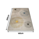 LIVARA 140/160cm Floor Rugs Belgian Velvet Soft Dense Weave Stain-Resistant Anti-Slip Backing