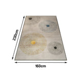 LIVARA 140/160cm Floor Rugs Belgian Velvet Soft Dense Weave Stain-Resistant Anti-Slip Backing
