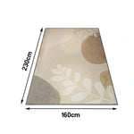 LIVARA 140/160cm Floor Rugs Non-Fraying Dense Weave Stain-Resistant Soft Texture Anti-Slip Backing