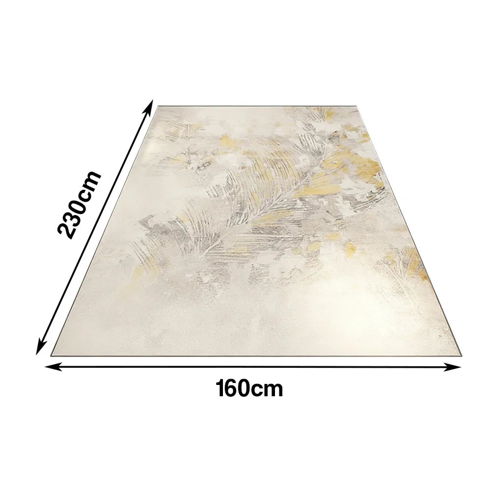 LIVARA 140/160cm Floor Rugs Soft Belgian Velvet High-Density Weave Stain-Resistant Anti-Slip Backing