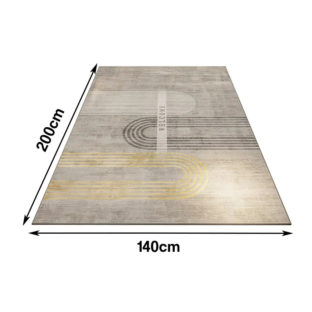 LIVARA 140/160cm Floor Rugs Non-Fraying, Soft Texture, Durable, Stain-Resistant, Anti-Slip Backing