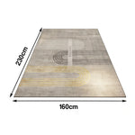 LIVARA 140/160cm Floor Rugs Non-Fraying, Soft Texture, Durable, Stain-Resistant, Anti-Slip Backing