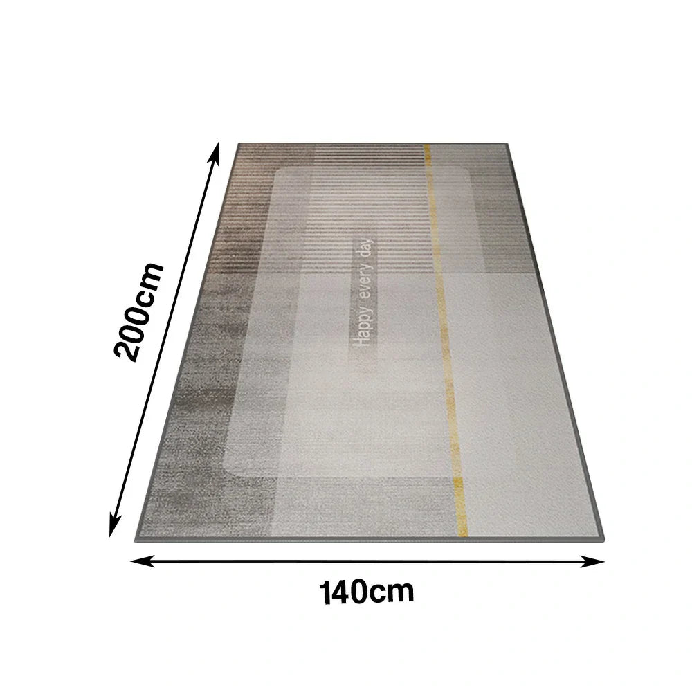 LIVARA 140/160cm Floor Rugs Belgian Velvet, Soft, Stain-Resistant, Durable, Anti-Slip Backing