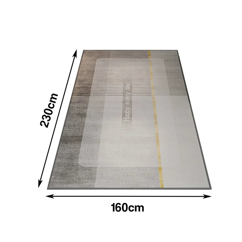 LIVARA 140/160cm Floor Rugs Belgian Velvet, Soft, Stain-Resistant, Durable, Anti-Slip Backing