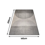 LIVARA 140/160cm Floor Rugs Non-Fraying, Soft Texture, Stain-Resistant, High-Density Weave, Anti-Slip Backing