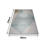 LIVARA 140/160cm Floor Rugs Belgian Velvet, Non-Fraying, Easy to Clean, High-Density Weave, Anti-Slip Backing