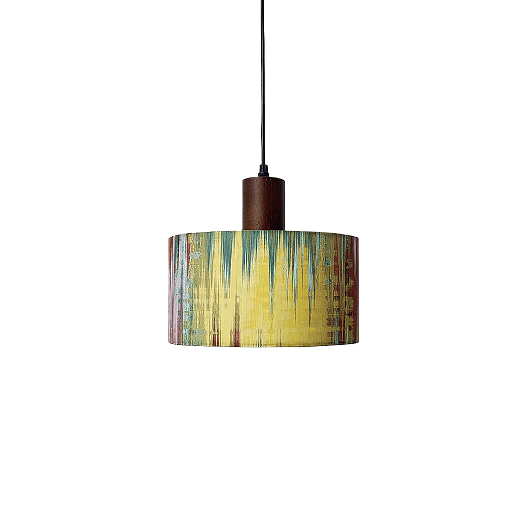 LIVARA Guangyun Large 35cm Artistic Drum Pendant Light for Dining Room Bedroom - Multicolour