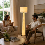 LIVARA Premium 45cm x 163cm LED Floor Lamp with 3-Colour Lighting for Living Room Bedroom - Cream & Black