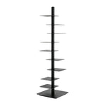 LIVARA 160cm Tree-Style Display Shelf Floor Lamp with Ambient Lighting for Living Room Bedroom - High Configuration Black
