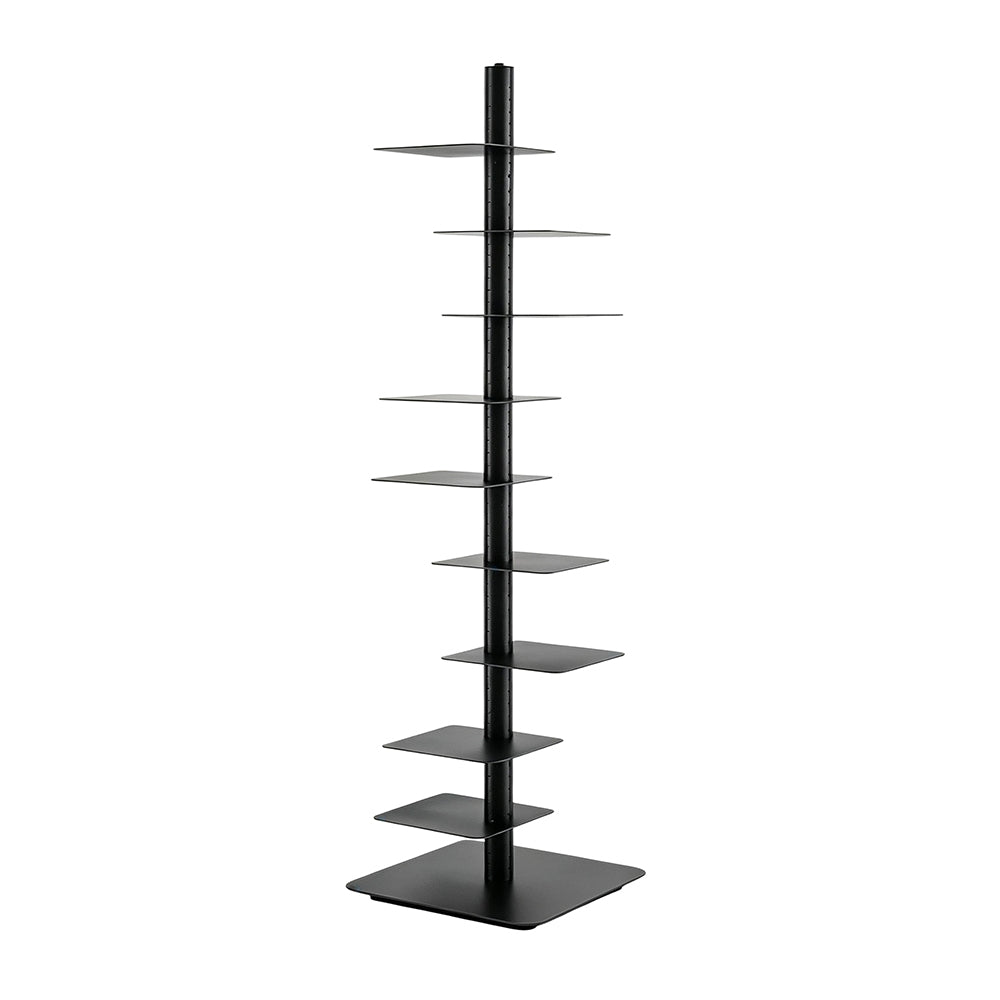 LIVARA 160cm Tree-Style Display Shelf Floor Lamp with Ambient Lighting for Living Room Bedroom - High Configuration Black