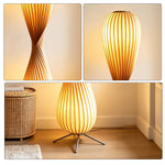 LIVARA Twisted Sculptural Floor Lamp with Soft Ambient Lighting for Living Room Bedroom - Warm White