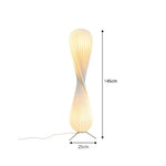 LIVARA Twisted Sculptural Floor Lamp with Soft Ambient Lighting for Living Room Bedroom - Warm White