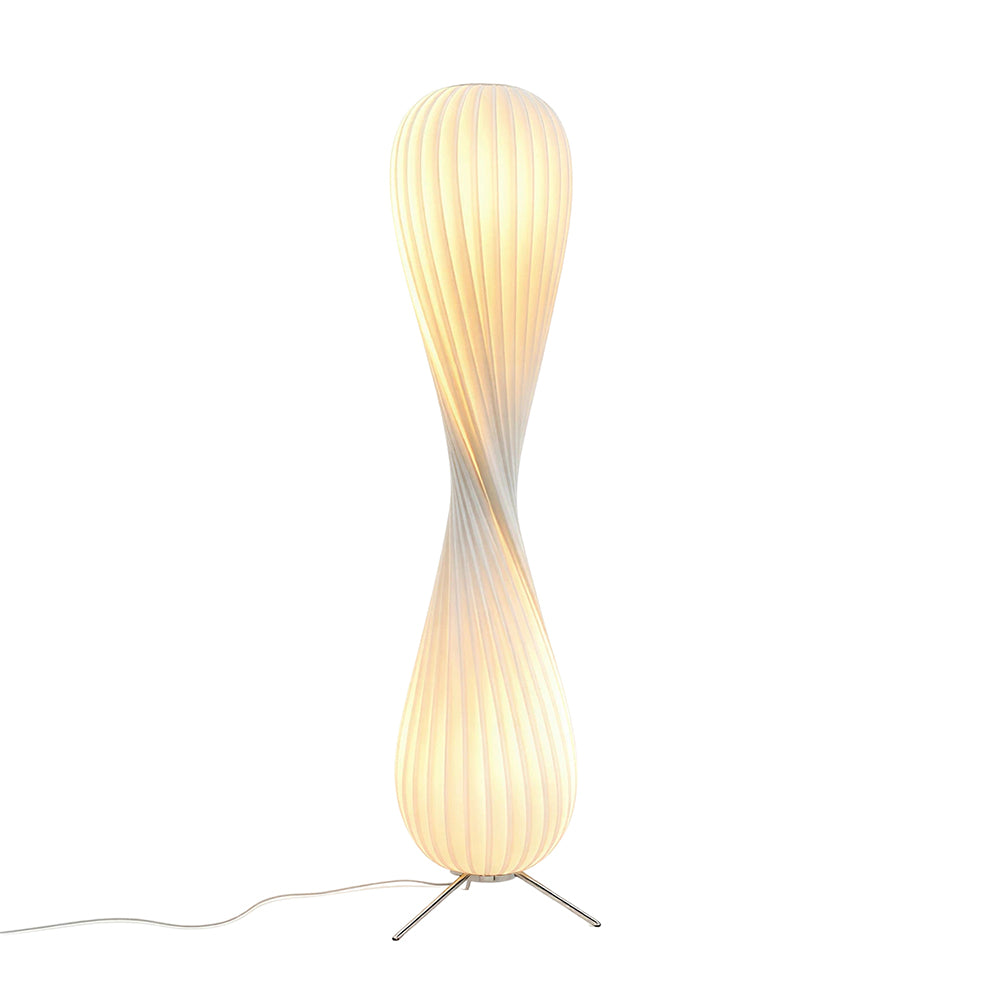 LIVARA Twisted Sculptural Floor Lamp with Soft Ambient Lighting for Living Room Bedroom - Warm White