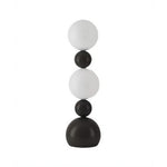 LIVARA Sculptural Globe Floor Lamp with Full Spectrum Eye-Care Lighting for Living Room Bedroom - Premium Black & White