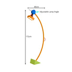 LIVARA Playful Arc Floor Lamp with Geometric Shade for Kids Room Bedroom Reading Area - Multicolour