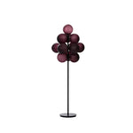 LIVARA Modern Bubble Cluster Floor Lamp with Sculptural Globe Shades for Living Room Bedroom - Burgundy & Black