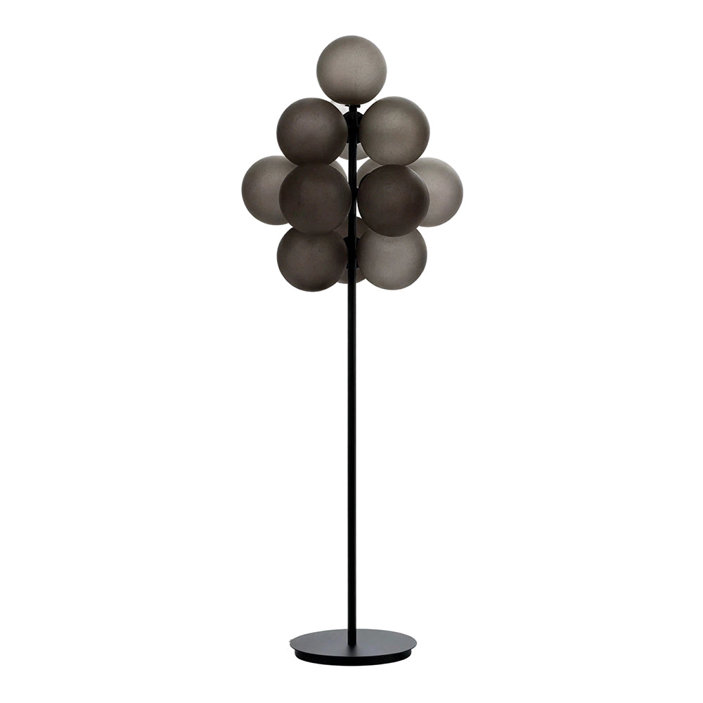 LIVARA Modern Bubble Cluster Floor Lamp with Sculptural Globe Shades for Living Room Bedroom - Grey