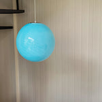 LIVARA 30cm Globe Pendant Light with E27 Fitting for Dining Room Bedroom - Blue