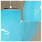 LIVARA 30cm Globe Pendant Light with E27 Fitting for Dining Room Bedroom - Blue