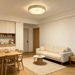 LIVARA  54cm Cookie Ring Full Spectrum LED Ceiling Light Smart Dimmable Eye-Care Light for Bedroom & Kids Room - Cream White
