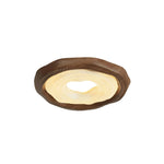 LIVARA  54cm Cookie Ring Full Spectrum LED Ceiling Light Smart Dimmable Eye-Care Light for Bedroom & Kids Room - Brown