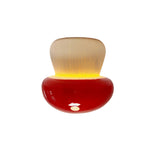LIVARA Mushroom-Shaped LED Ceiling Light Wood Grain Flush Mount for Kids Room Bedroom & Hallway - Red