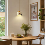 LIVARA Retro Switch-Shaped LED Pendant Light Decorative Hanging Lamp for Bedroom Dining Room & Cafe - Cream
