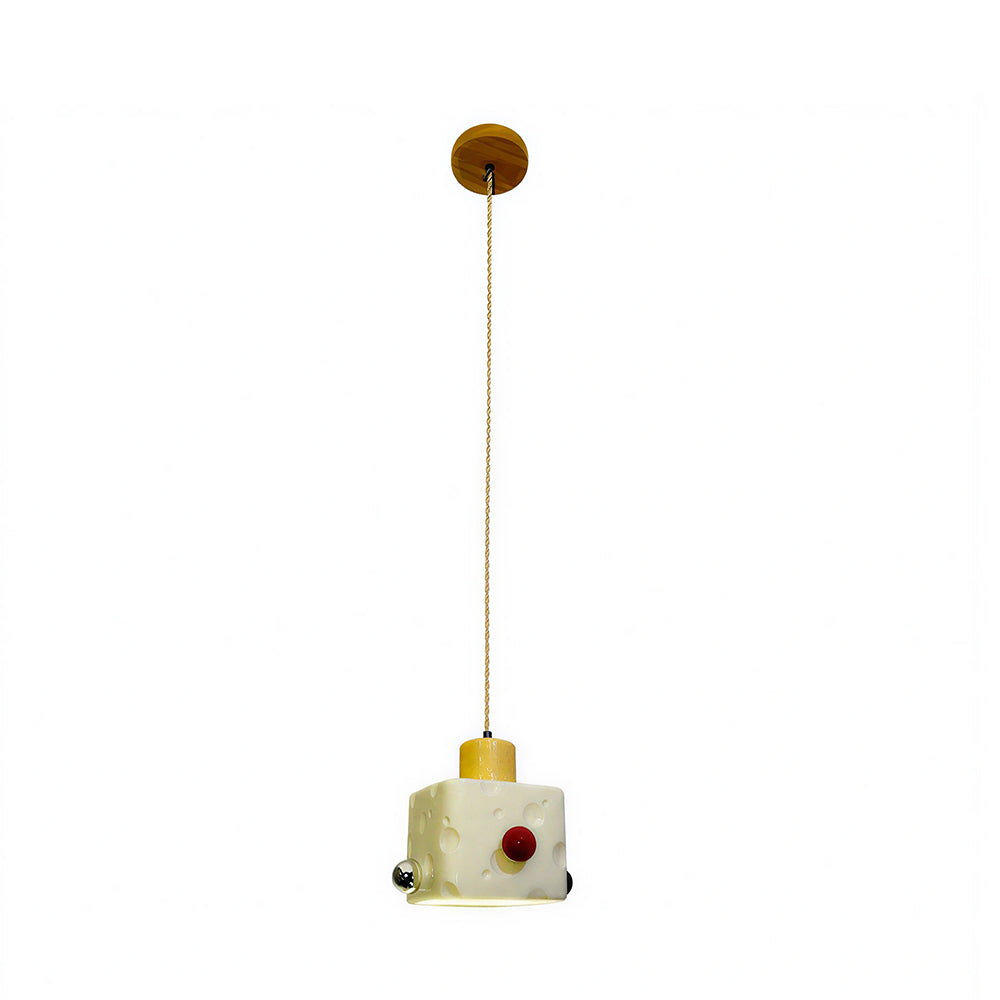 LIVARA Retro Switch-Shaped LED Pendant Light Decorative Hanging Lamp for Bedroom Dining Room & Cafe - Cream