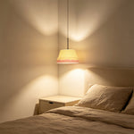 LIVARA Textured Ceramic Pendant Light Nordic Hanging Lamp for Dining Room Bedroom & Cafe - Yellow & Pink