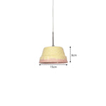 LIVARA Textured Ceramic Pendant Light Nordic Hanging Lamp for Dining Room Bedroom & Cafe - Yellow & Pink