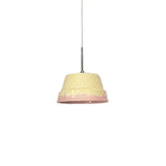 LIVARA Textured Ceramic Pendant Light Nordic Hanging Lamp for Dining Room Bedroom & Cafe - Yellow & Pink
