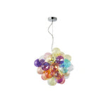 LIVARA Multicolour Bubble Glass Pendant Light Cluster Chandelier for Living Room Dining Room & Stairwell - Multicolour